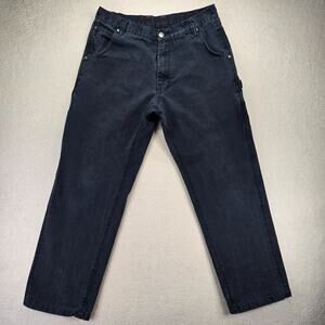 Craftsman Carpenter Pants Men 34x32 (31x285) Blue Canvas Workwear Utility Skater